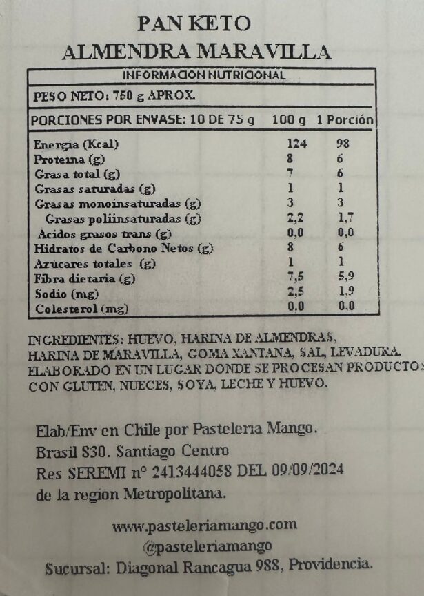 Pan Keto Almendra Maravilla - Imagen 2