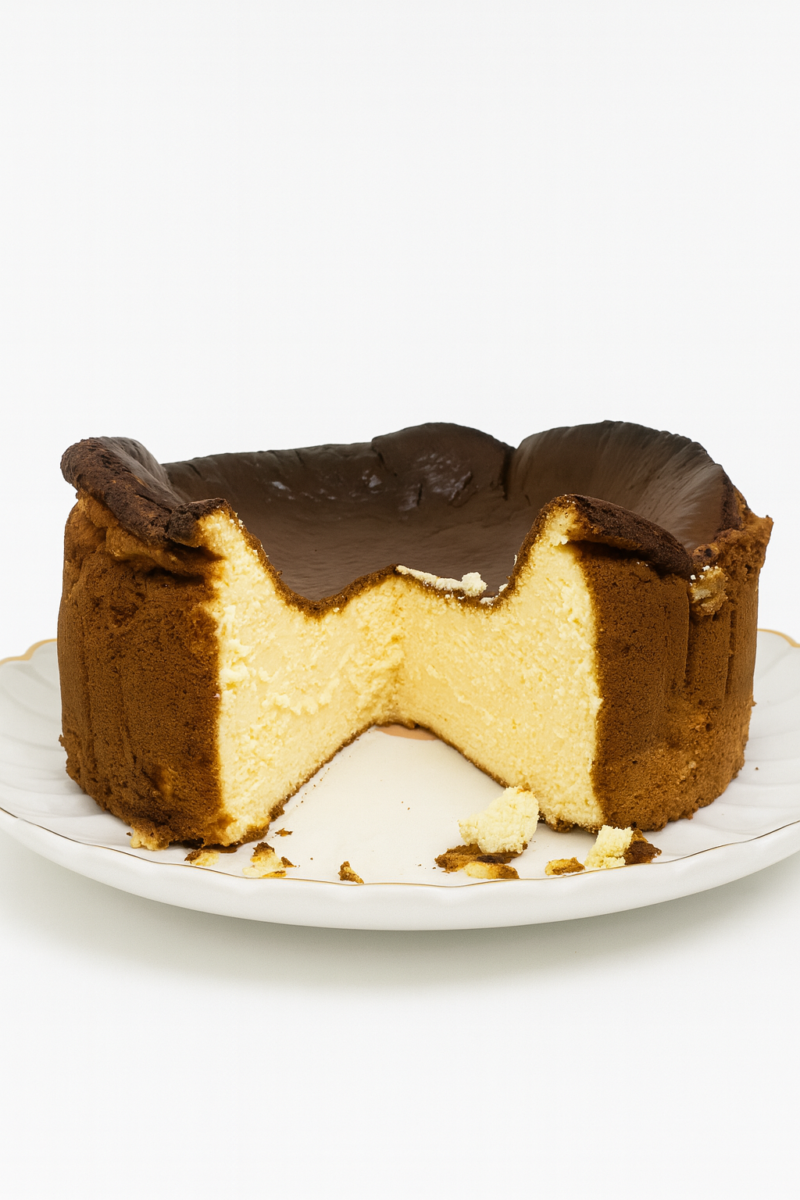 Tarta Vasca sin azúcar, sin harinas