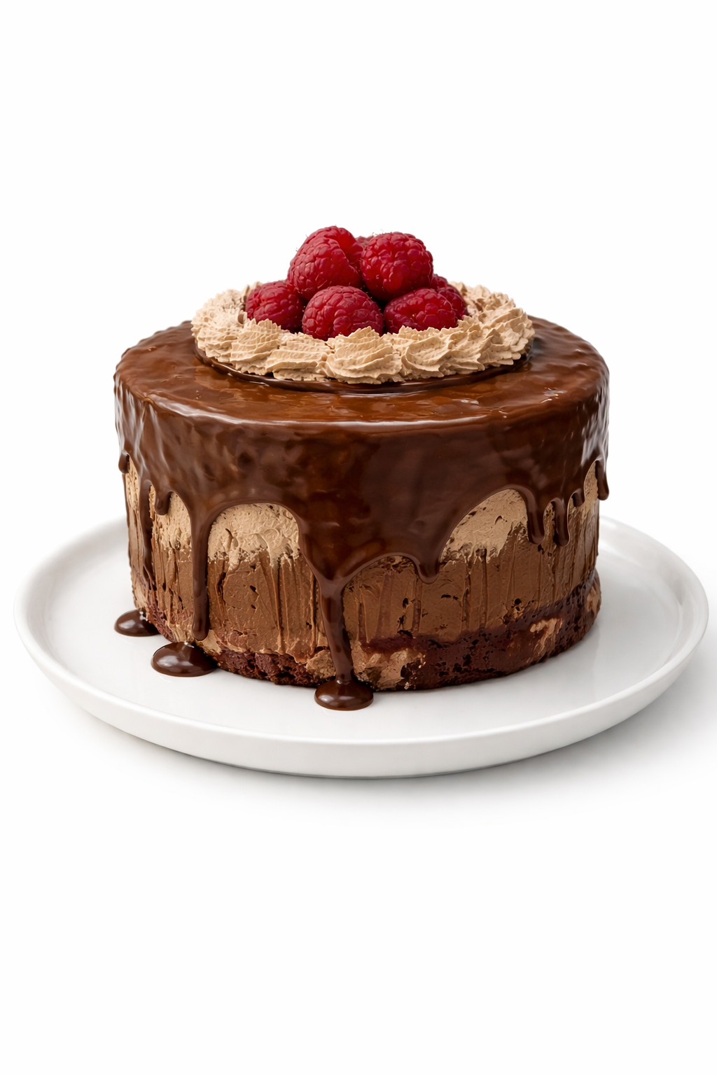 Torta Chocolate Frambuesa Sin Azúcar - Sin gluten - Sin lactosa.